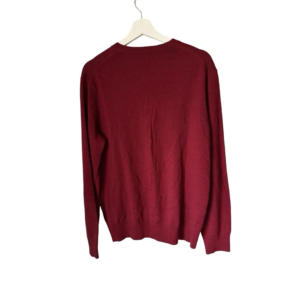 Banana‎ Republic Extra Fine Merino Wool V-Neck Sweater Size Mens Large